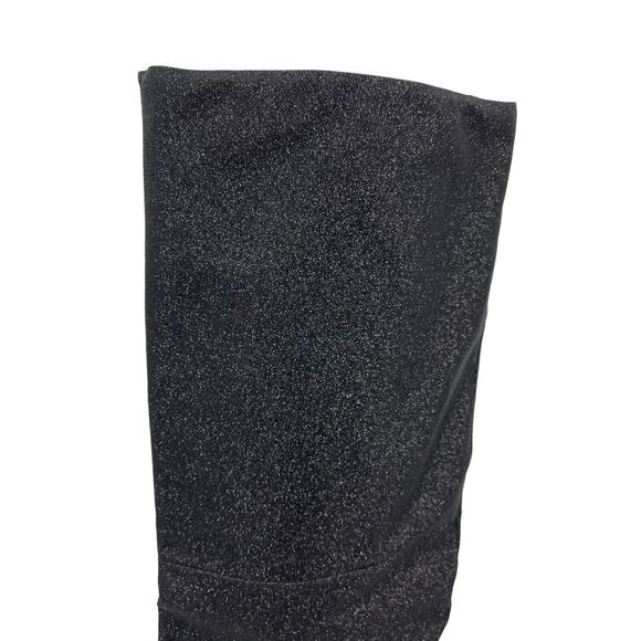 Good American Over The Knee Slouch Boot in Black Glitter Size 6.5 NEW - Picture 5 of 7